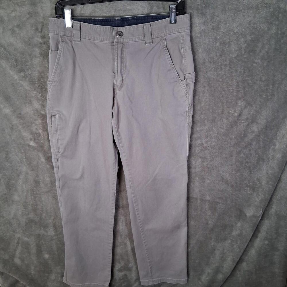 Mens Columbia Flex Roc Pants Size 30x32 Gray Stretchable Cargo Chino Style